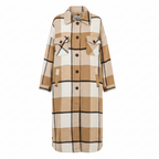 Gragsell - Pocketed Grid Pattern Overcoat -