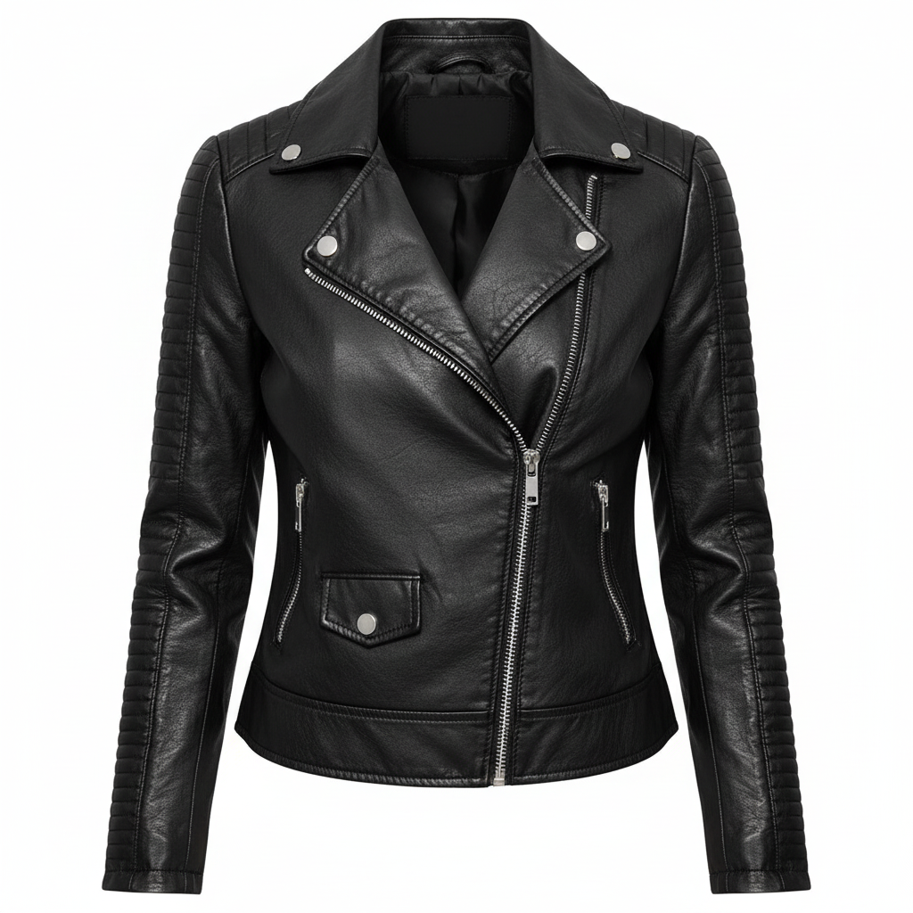 Gragsell - Women’s Classic Vegan Leather Jacket -