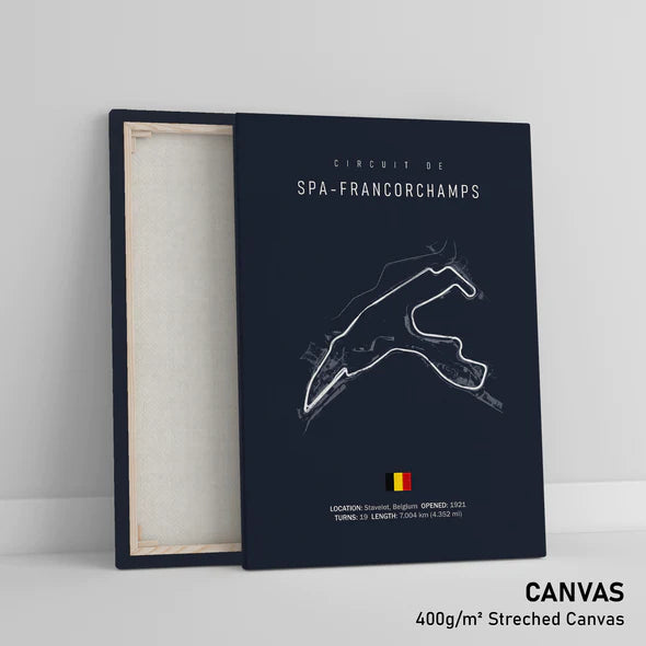 Illustratedtracks Poster – Circuit de Spa-Francorchamps