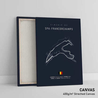 Illustratedtracks Poster – Circuit de Spa-Francorchamps