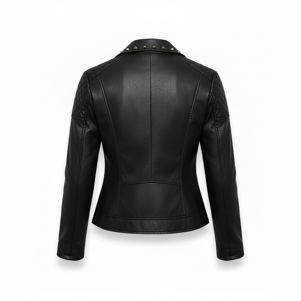 Gragsell - Faux leather jacket with stand-up collar for women | Clara (Copy) -